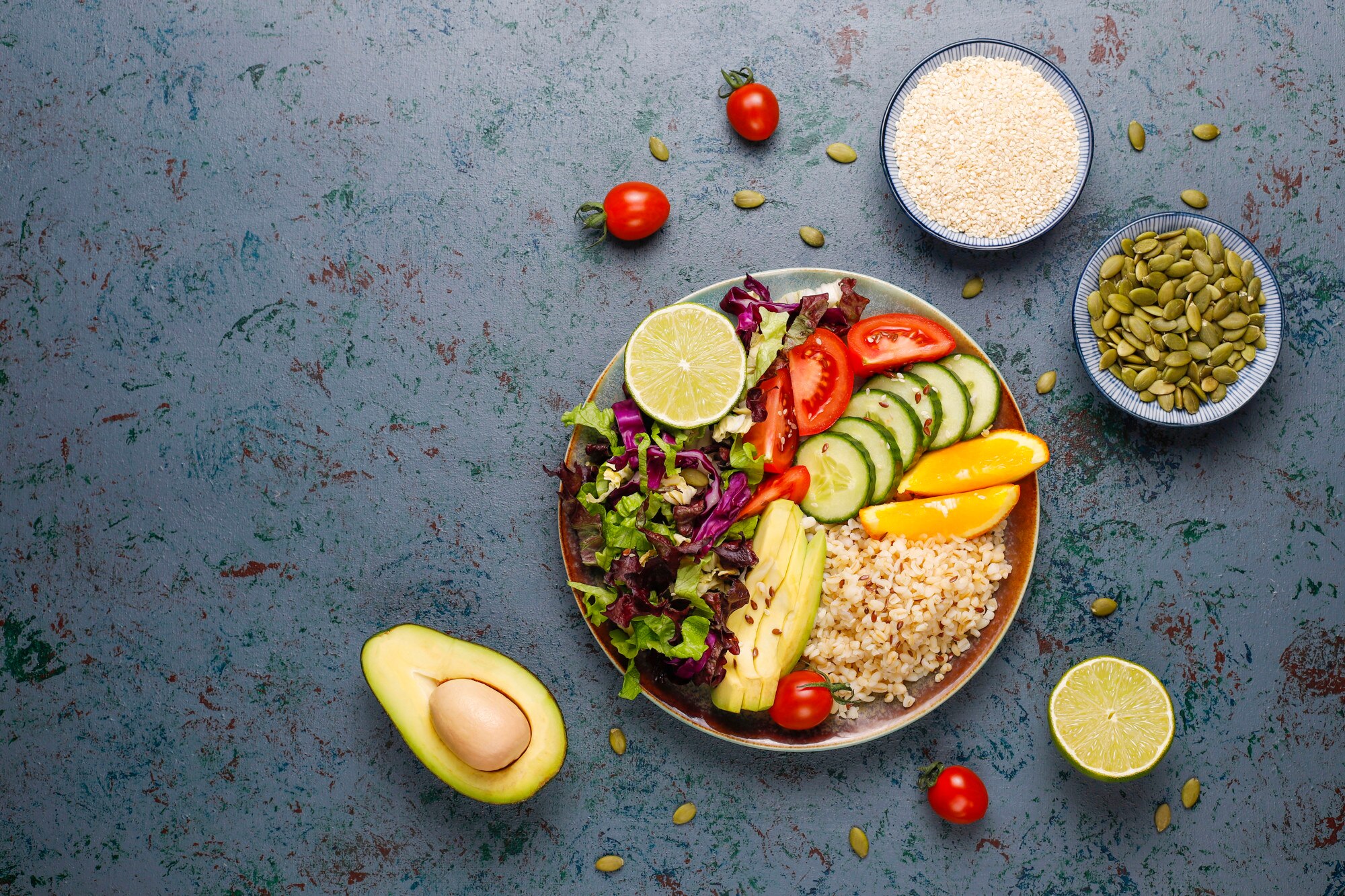 Healthy balanced meal